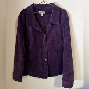 Christopher & Banks Deep Purple Jacket